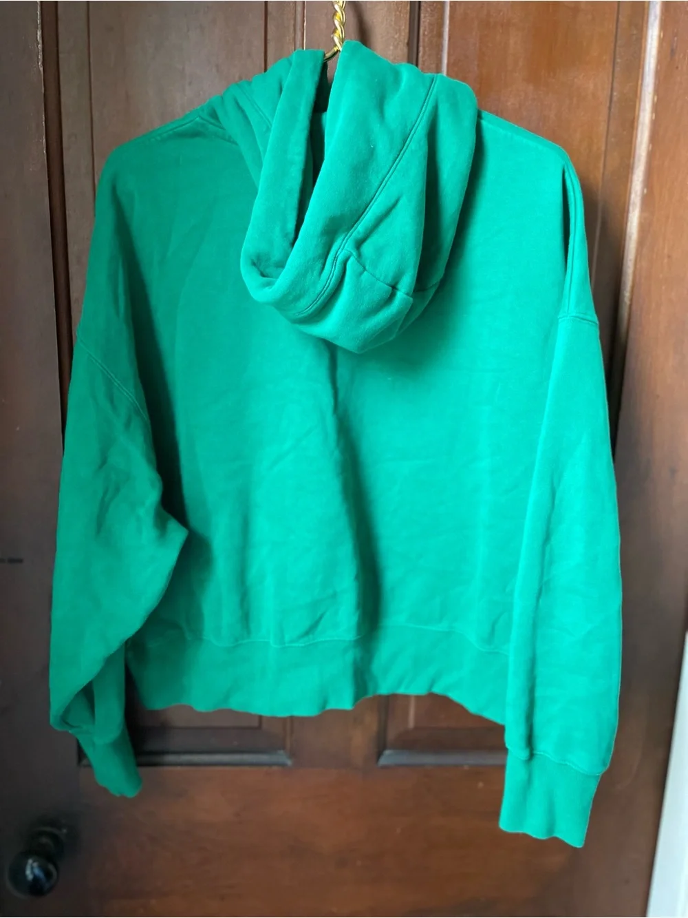 Nike women's small green cropped hoodie